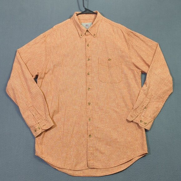 The Territory Ahead Shirt Men's LT Tall Orange Cotton Long Sleeve Button Down - Picture 2 of 9